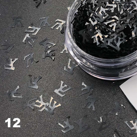 Louis Vuitton Nail Art Glitter Confetti Nail Decoration