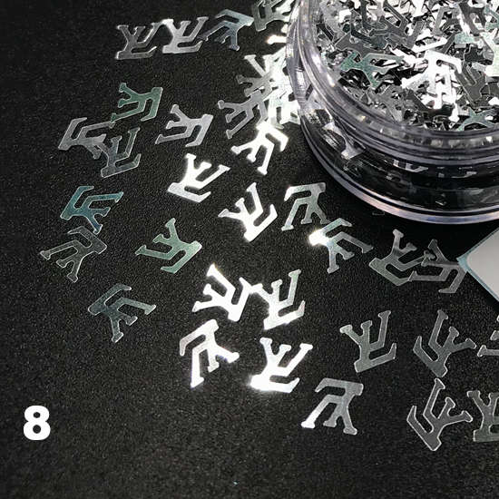 Louis Vuitton Nail Art Glitter Confetti Nail Decoration