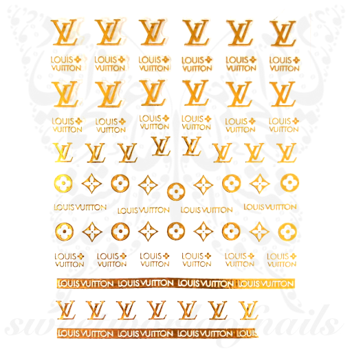 LV Stickers Gold
