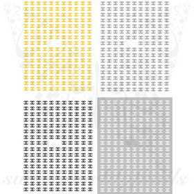 C Metallic Nail Stickers