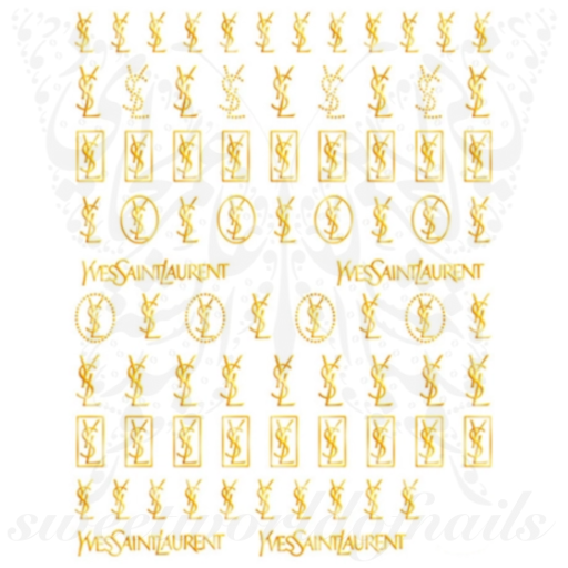 Gold Nail Art Nail Stickers
