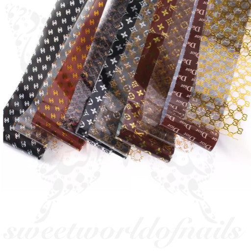 Luxe Nail Foil Brands Logo Nail Art