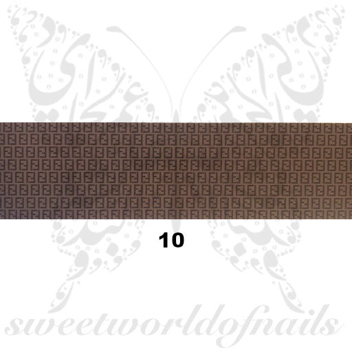 Luxe Nail Foil Brands Logo Nail Art