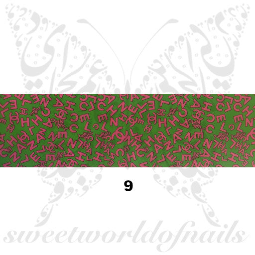 Luxe Nail Foil Brands Logo Nail Art