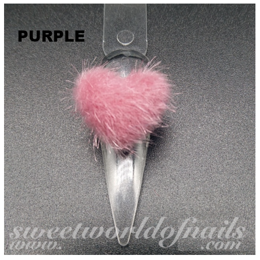 Pom Pom Fluffy Magnetic Heart Charms 3D Nail Art 
