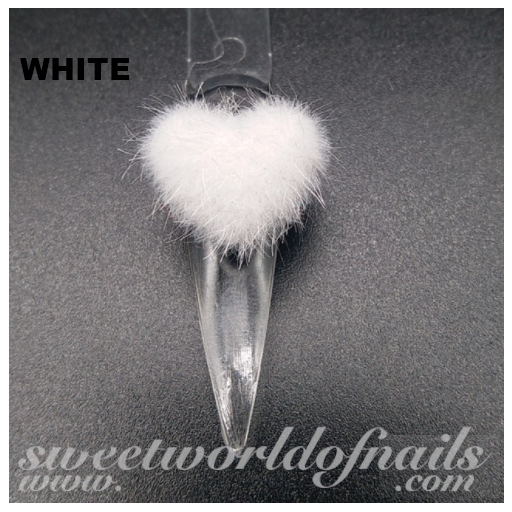 Pom Pom Fluffy Magnetic Heart Charms 3D Nail Art 