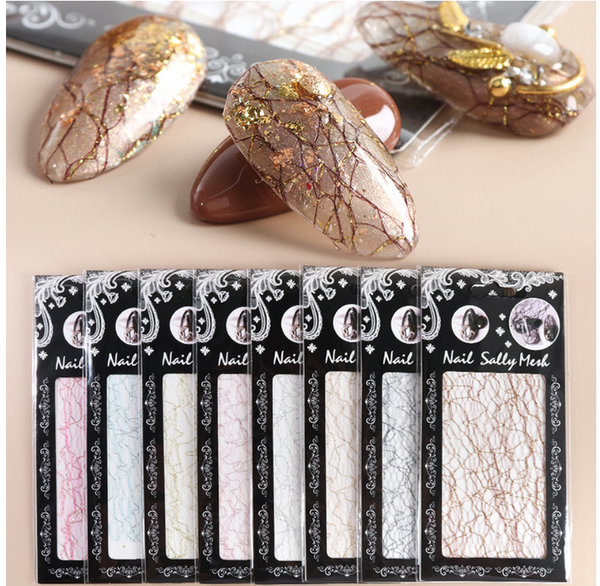Metallic Mesh Nail Art 3D Decoration 