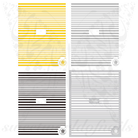 Metallic Lines Nail Art Nail Stickers