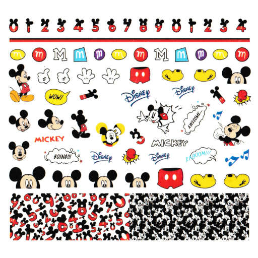 Mickey Nail Art Water Decals
