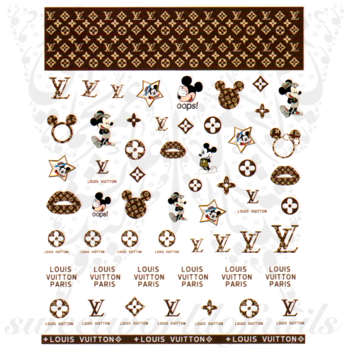Louie Vuitton colorful clear decals