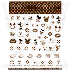 Brown Mouse nail stickers