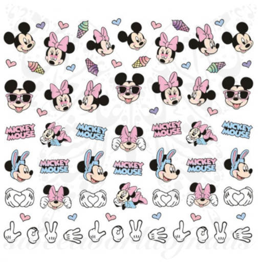 Minnie Nail Art Nail Water Decals