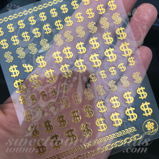 Gold Supreme Nail Stickers