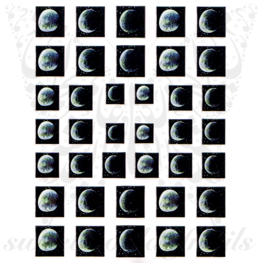 Moon Nail Art Nail Stickers