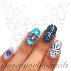 Moroccan style Nail Art Stickers