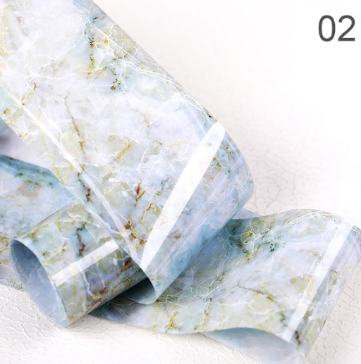 Pink Green Gold Marble Nail Foil Paper Nail Art