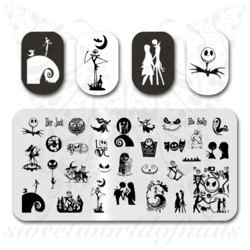 The Nightmare Before Christmas Nail Art Stamping Plate