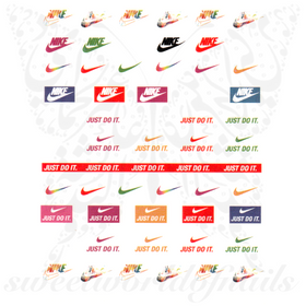 Colorful Sport Nail Art Stickers