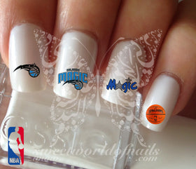 Orlando magic NBA Basketball Nail Art Water Decals