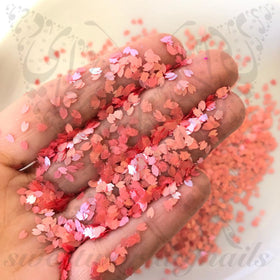 Pink Flower Petals Nail art Confetti Glitter