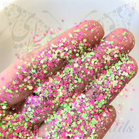 Candy Nail Art Hexagon Glitter