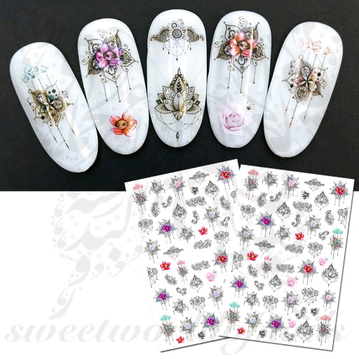 Flower Nail Art Stickers