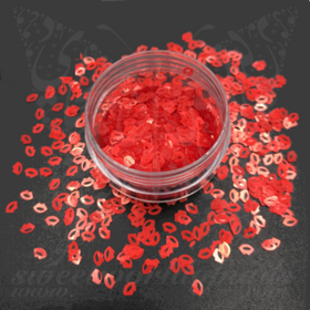 Red Lips Glitter Confetti
