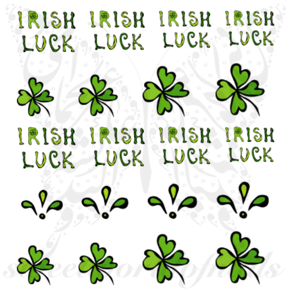 Saint Patrick Nails Irish Luck Nail Water Decals