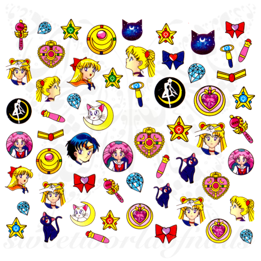 Sailor Moon Nail Art Nail Water Decals Water Slides