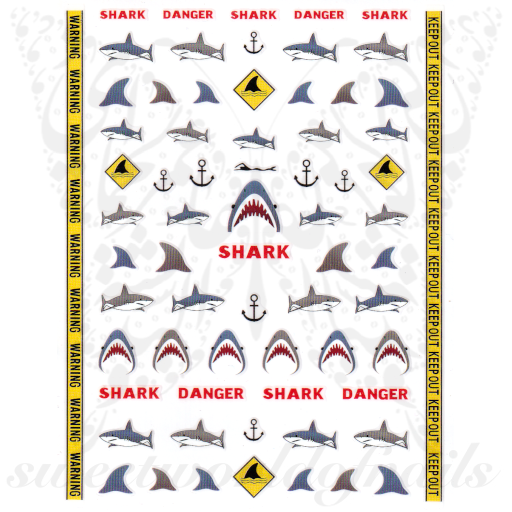 Shark Nail Art Stickers