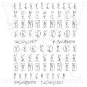 Silver Nail Art Stickers
