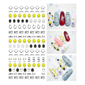 Happy Face Nail Art Nail Stickers