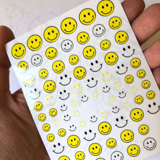 Smiley Face Nail Art Nail Stickers