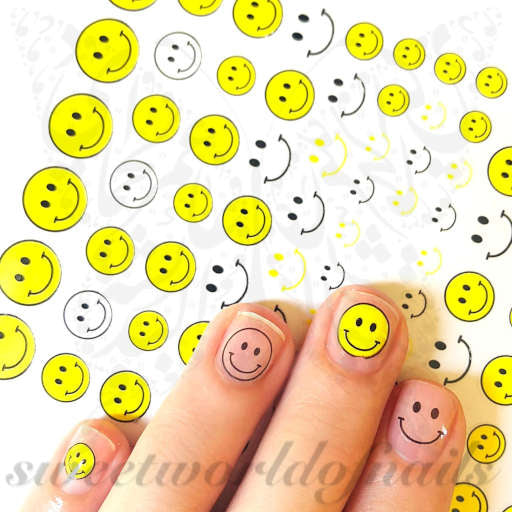 Smiley Face Nail Art Nail Stickers