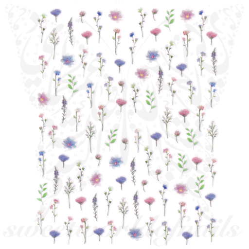 Spring Nail Art Flowers Stickers