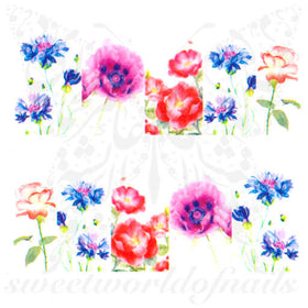 Spring Nail Art Flower Full Wraps