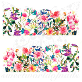 Spring Nail Art Flower Full Wraps