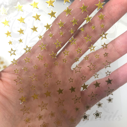 Metallic Star Nail Art Nail Stickers