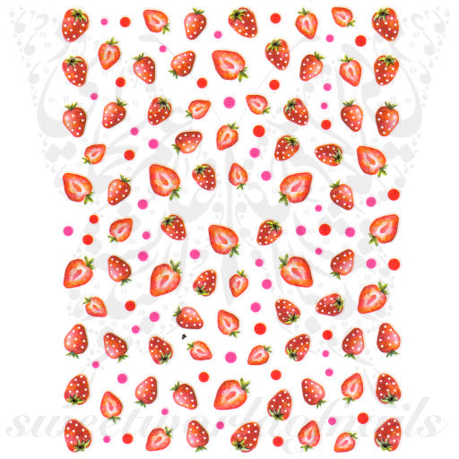Strawberry Nail Art Stickers