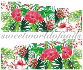 Flower Full Nail Wrap Nail Art Nail Water Decals Transfers Wraps