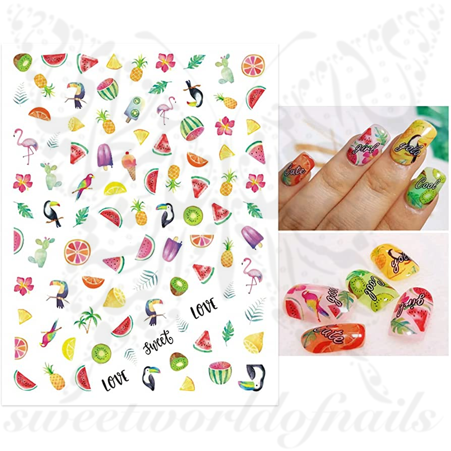 Summer Fruit Nail Art Nail Art Stickers
