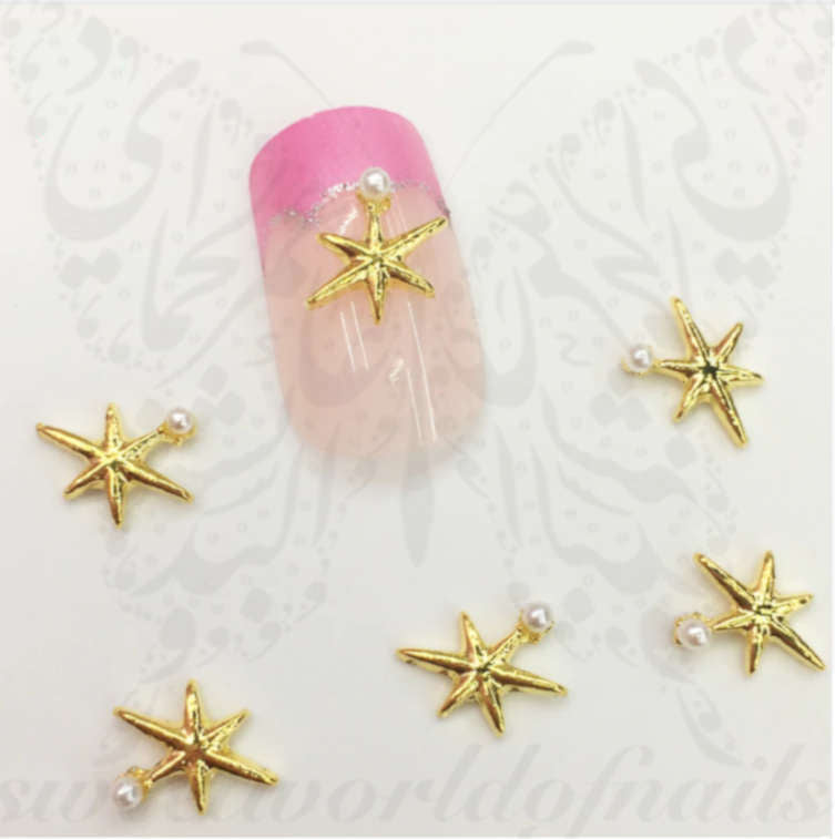 ertutuyi 3d nail metal rivets studs charms decoration gold nail decals punk  star moon jewelry studs nail design supplies fingernails & toenails tips  manicure accessories for women - Walmart.com