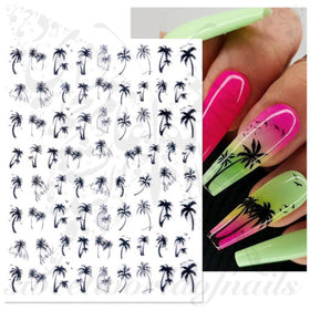 Summer Nail Art Palm Tree Stickers