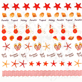 Summer Nail Art Starfish Nail Water Decals