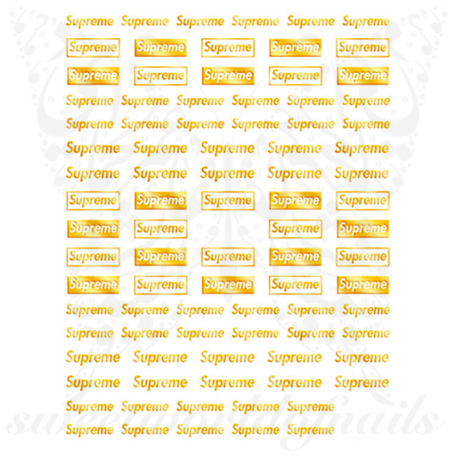 Metallic S Nail Art Stickers