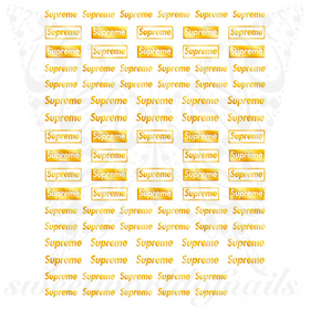 Supreme Nails Gold Nail Stickers