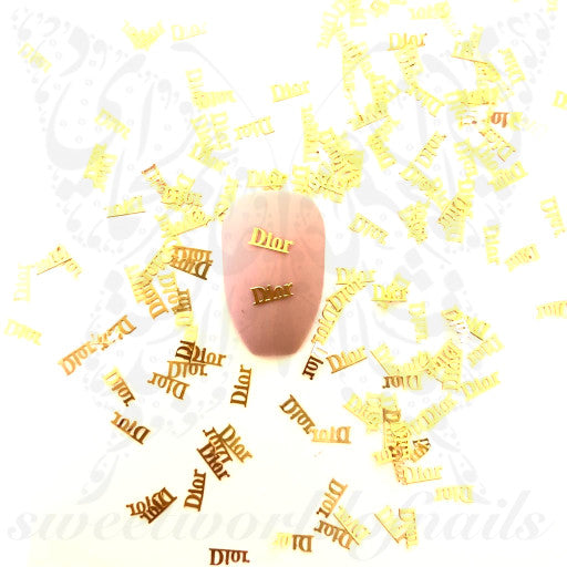 Luxe Nails Gold Copper Thin Metallic Nail Charms