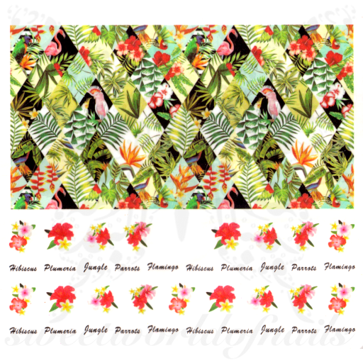 Tropical Nails Nail Water Decals