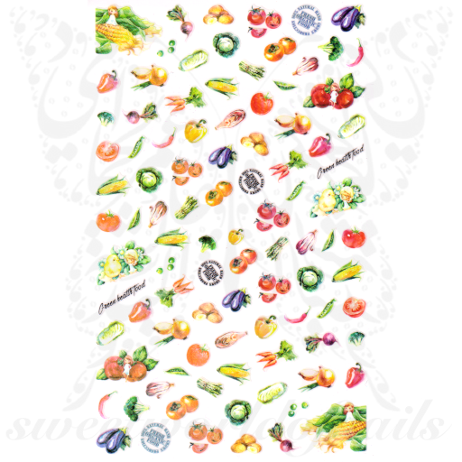 Vegetables Nail Art Nail Art Stickers
